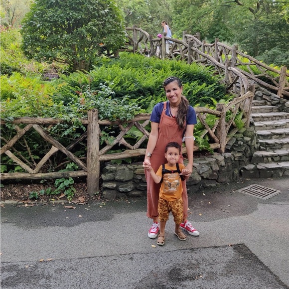 Aerie Rust Overalls - Picture 2 of 9